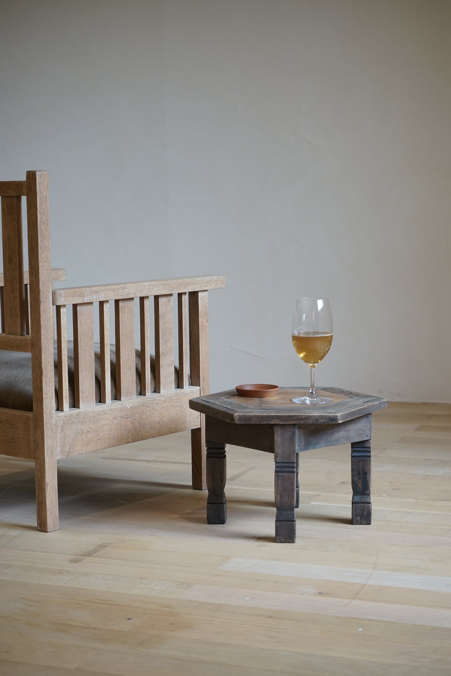 Hexagonal side table