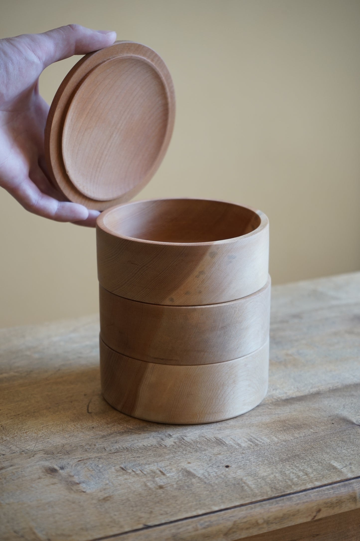 3-tier wooden case